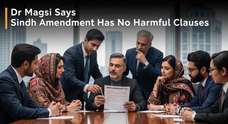 Dr Magsi Sindh Amendment Contains No Undermining Clauses