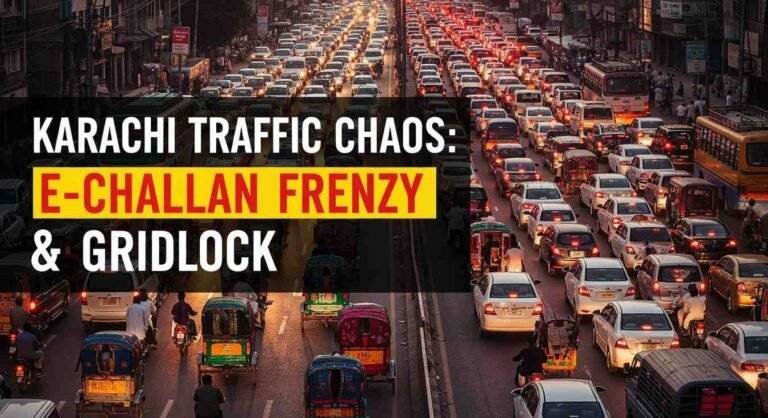 Karachi Traffic Chaos Shocking E-Challan Frenzy & Gridlock