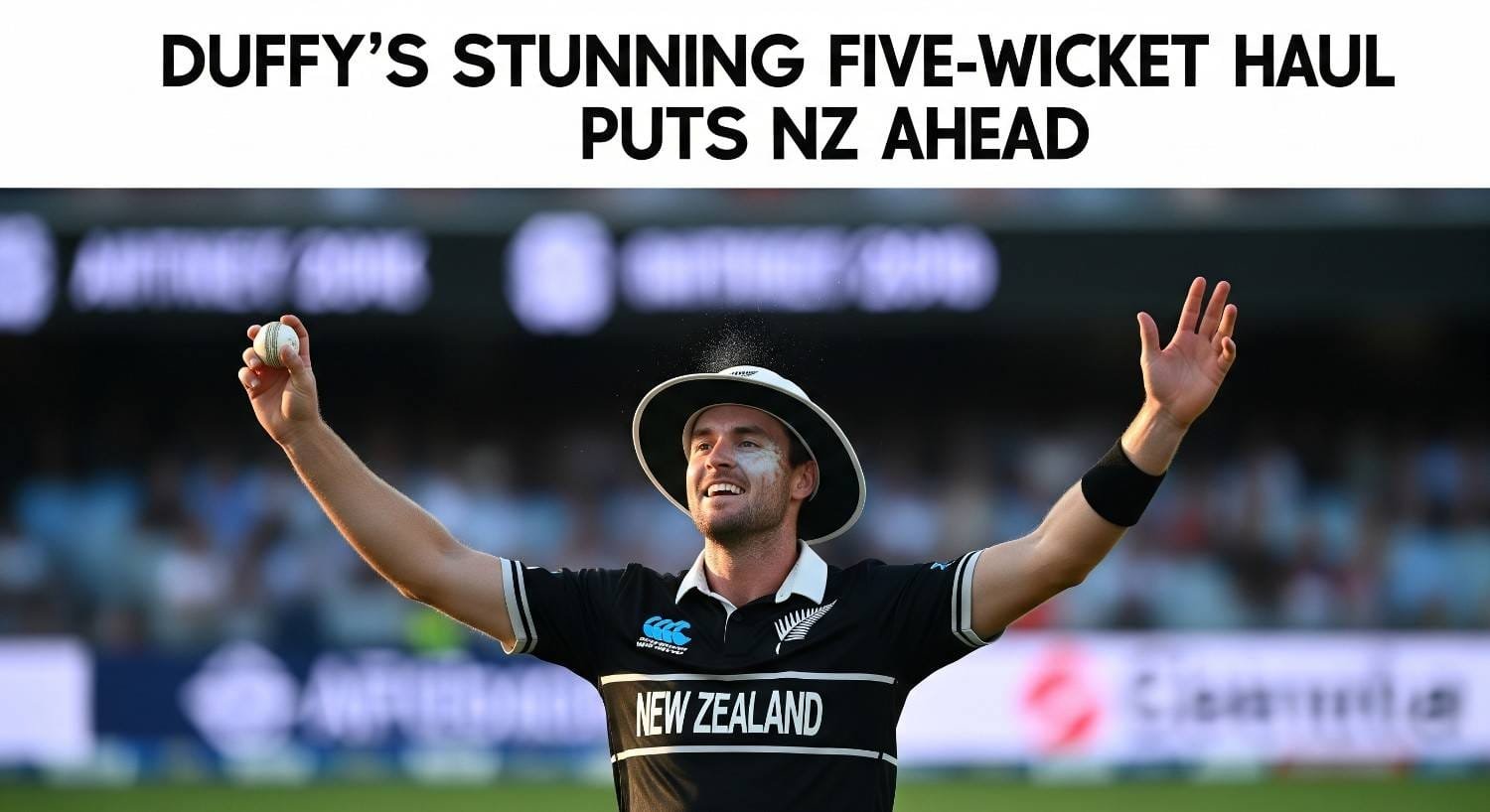 Duffy's Stunning Five-Wicket Haul Puts NZ Ahead
