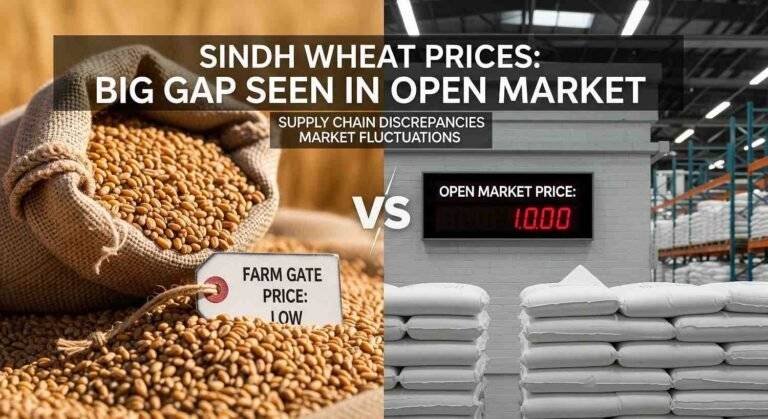 Sindh Wheat Prices: Big Gap Seen in Open Market