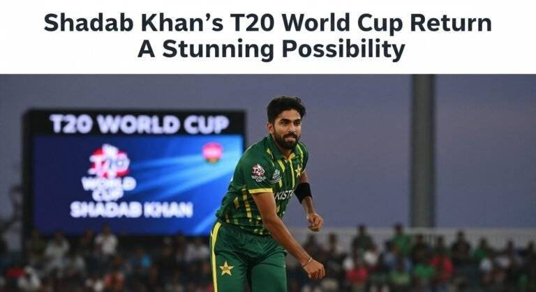 Shadab Khan’s T20 World Cup Return A Stunning Possibility