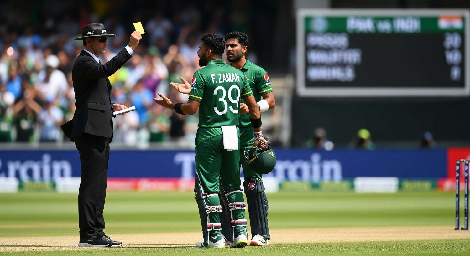 Fakhar Zaman Hit With ICC Fine After Heated Exchange