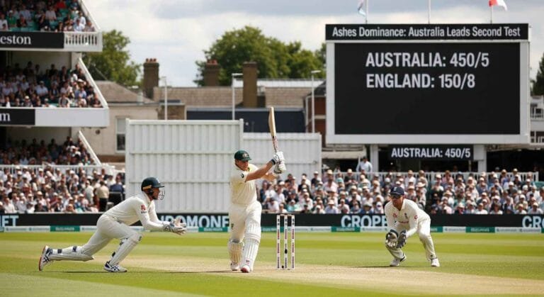Australia Dominates England Stunning Lead in Second Ashes Test