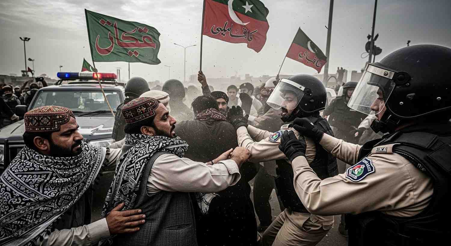 Sindh Rally Terror Charges After Clash With Police
