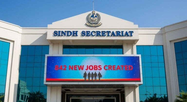 Sindh Secretariat Posts Created 842 New Jobs