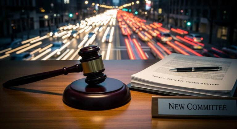Review Heavy Traffic Fines: New Committee Formed