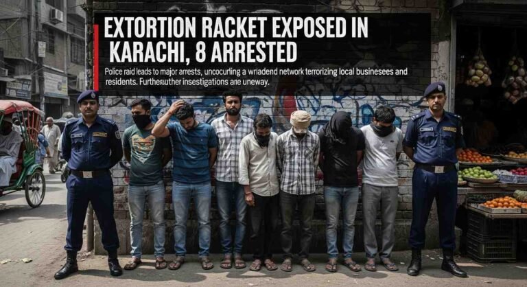 Extortion Racket Exposed in Karachi, 8 Arrested