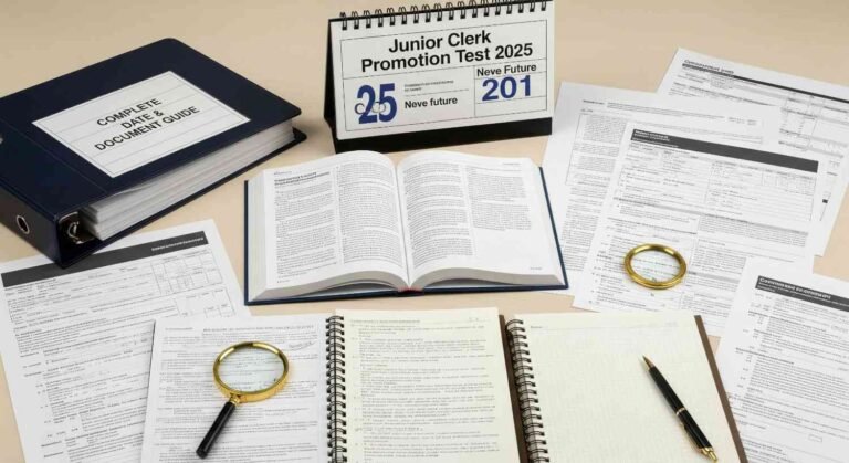 Junior Clerk Promotion Test 2025: Complete Date & Document