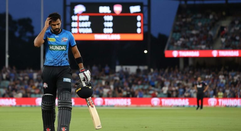 Shadab Khan’s Strong Performance Ends in Close BBL Loss for Thunder