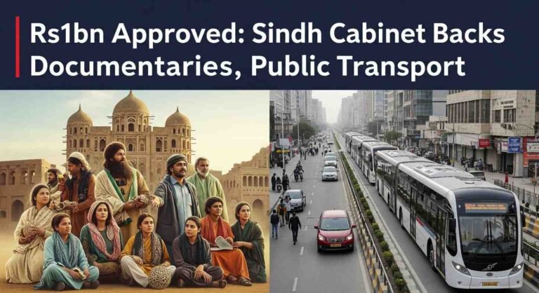 Rs1bn Approved Sindh Cabinet Backs Documentaries, Public Transport