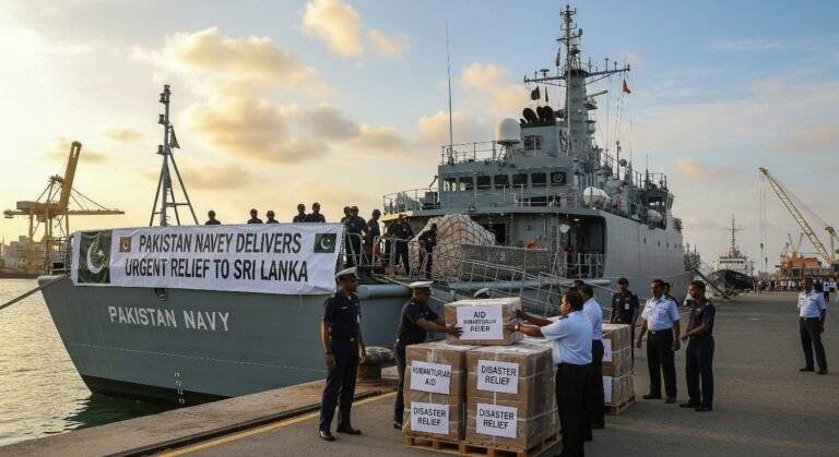 Pakistan Navy Aid Delivers Urgent Relief to Sri Lanka