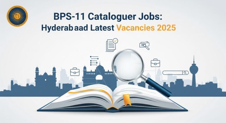BPS-11 Cataloguer Jobs: Hyderabad Latest Vacancies 2025