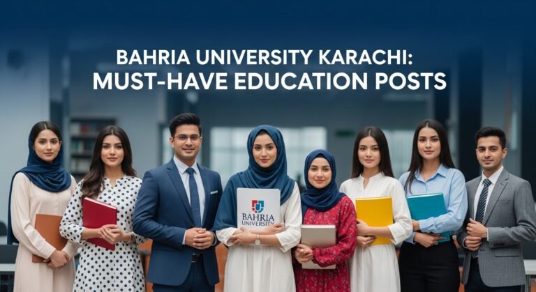 Bahria University Karachi Jobs: Must-Have Education Posts