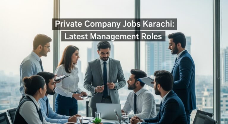 Private Company Jobs Karachi: Latest Management Roles