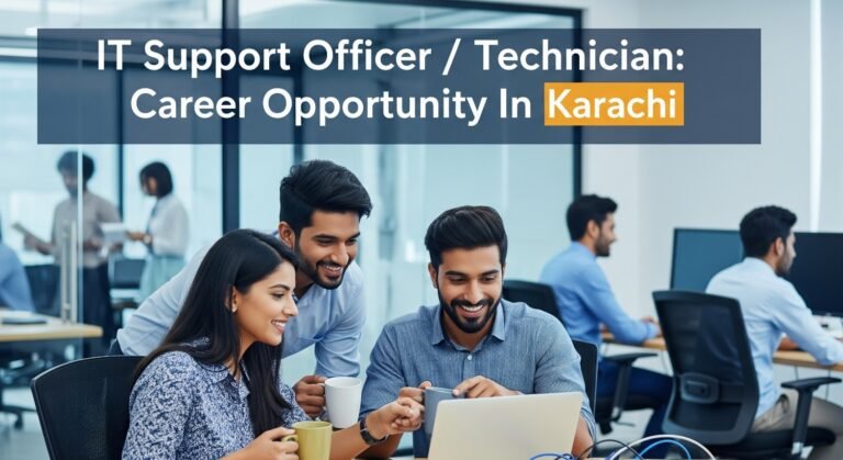 IT Support Officer / Technician: Career Opportunity In Karachi
