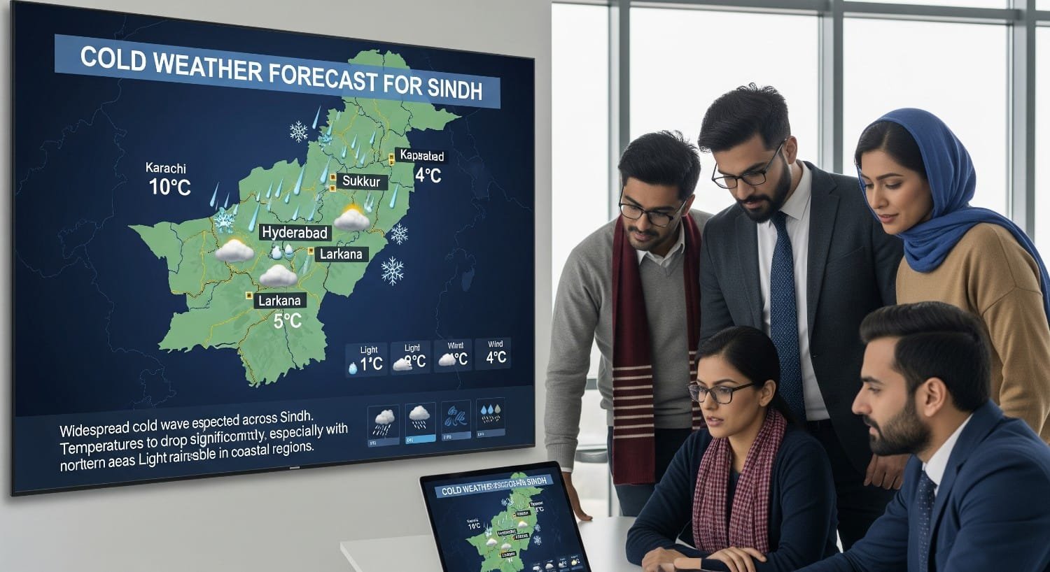 cold weather forecast for Sindh