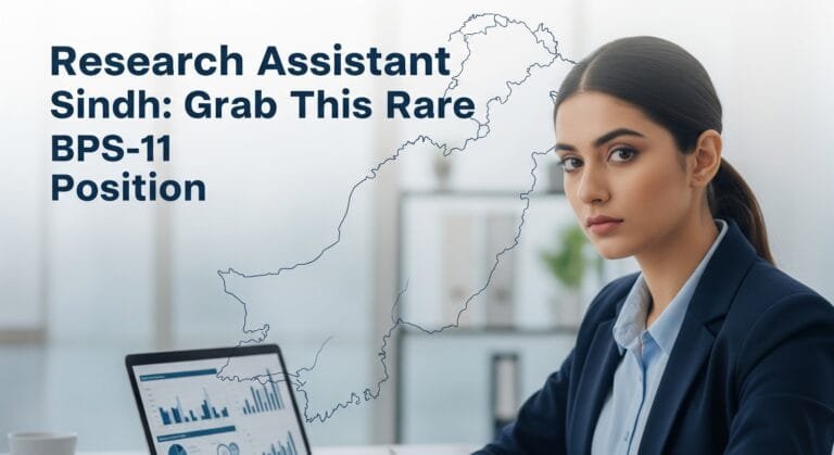 Research Assistant Sindh: Grab This Rare BPS-11 Position