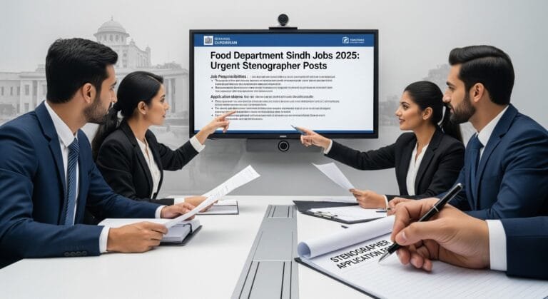Food Department Sindh Jobs 2025: Urgent Stenographer Posts