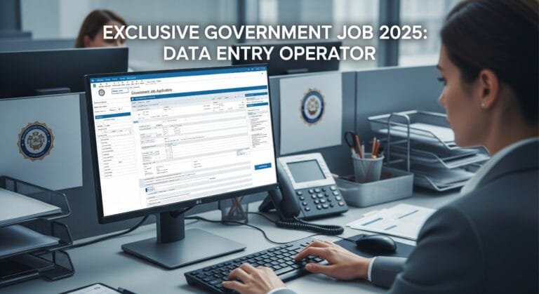 Data Entry Operator: Exclusive Government Job 2025