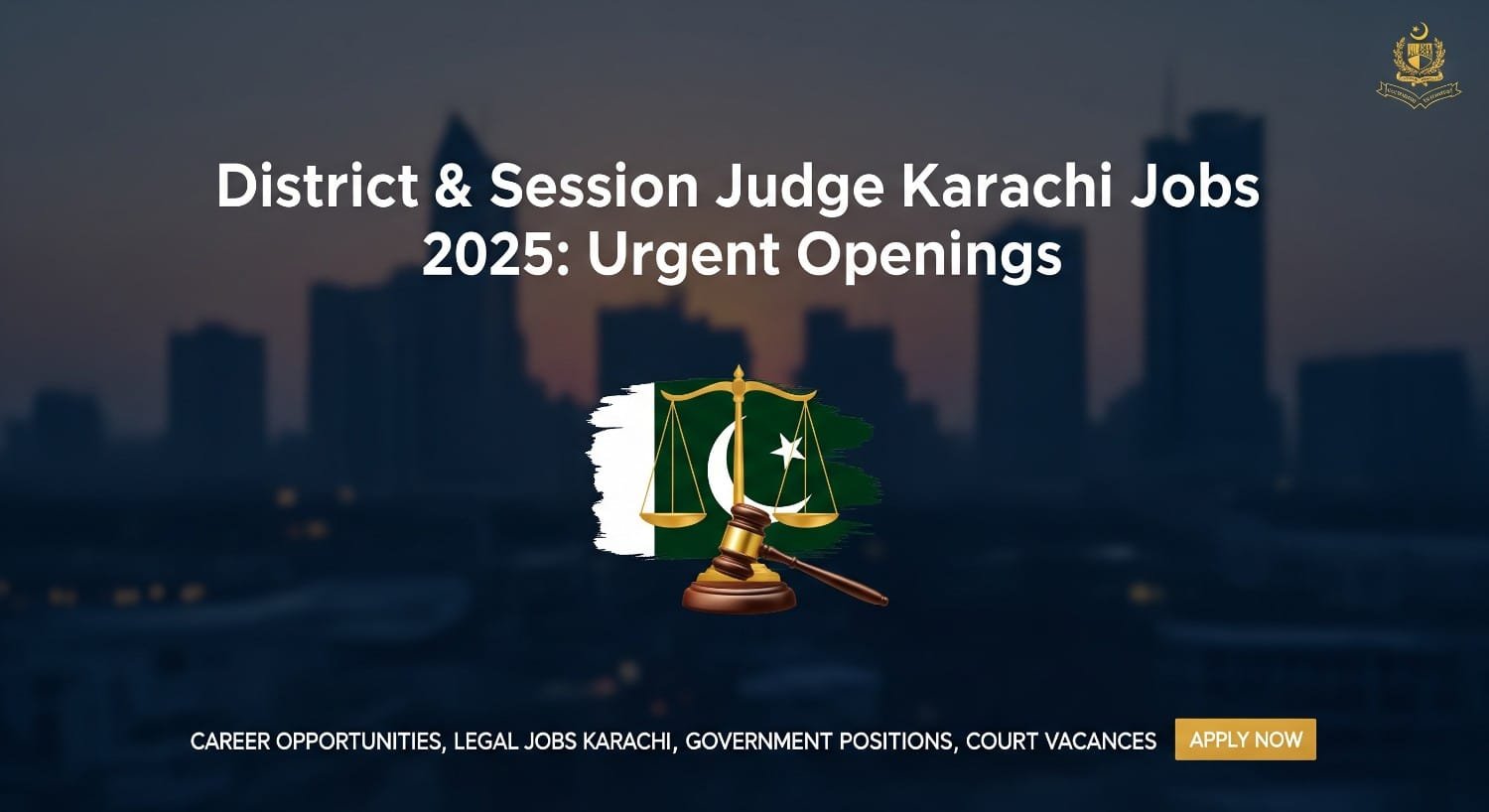District & Session Judge Karachi Jobs 2025: Urgent Openings