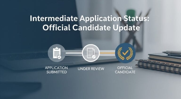 Intermediate Application Status: Official Candidate Update