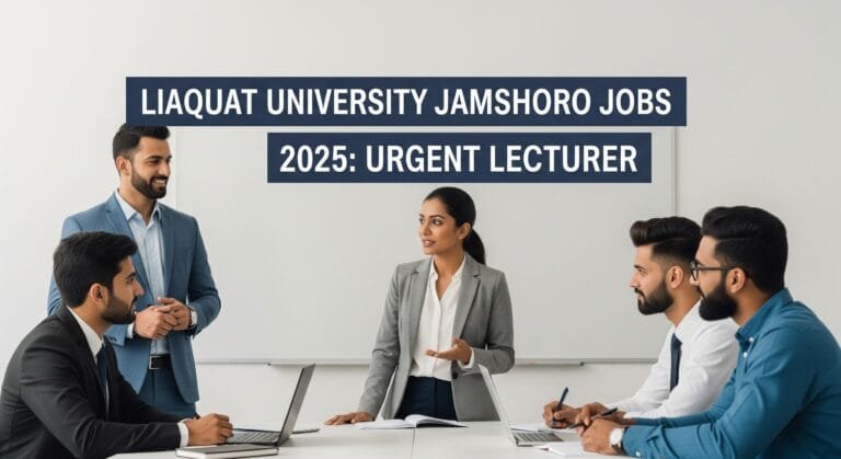 Liaquat Liaquat University Jamshoro Jobs 2025: Urgent Lecturer
