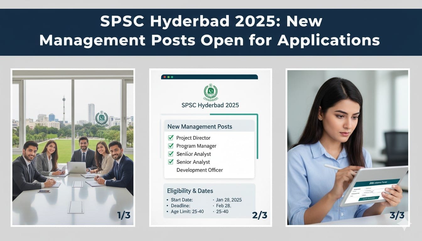 SPSC Hyderabad 2025: New Management Posts Open for Applications