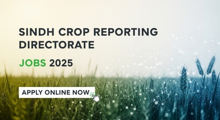 Sindh Crop Reporting Directorate Jobs 2025: Apply Online Now