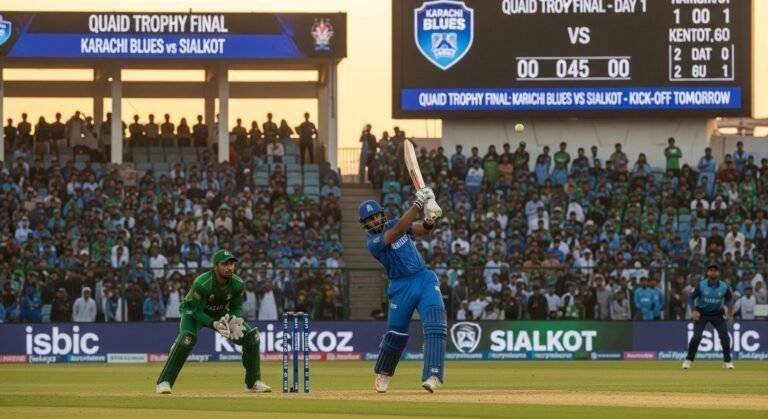 Karachi Blues Challenge Sialkot in Quaid Trophy Final Kicking Off Tomorrow