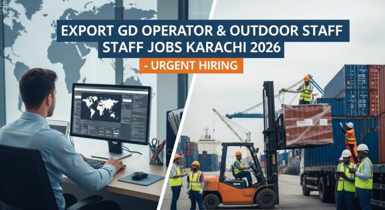 Export GD Operator & Outdoor Staff Jobs Karachi 2026 – Urgent Hiring
