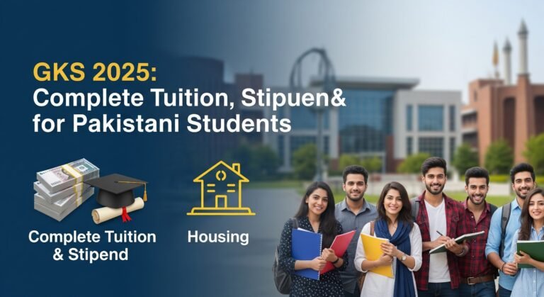 GKS 2025: Complete Tuition, Stipend & Housing for Pakistani Students