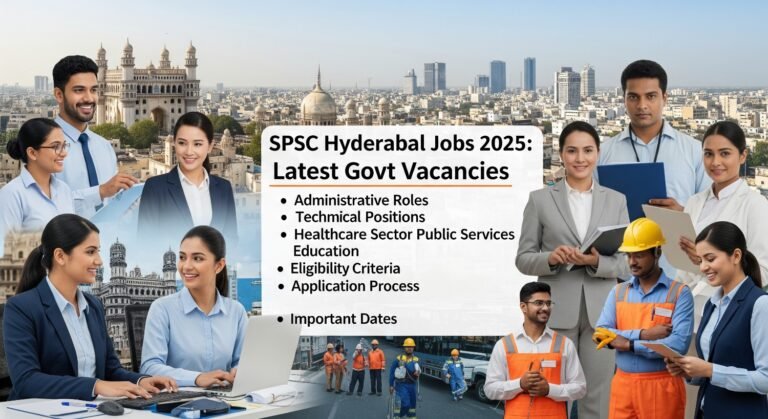 SPSC Hyderabad Jobs 2025: Latest Govt Vacancies