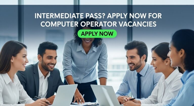 Intermediate Pass? Apply Now for Computer Operator Vacancies