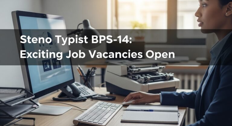 Steno Typist BPS-14: Exciting Job Vacancies Open