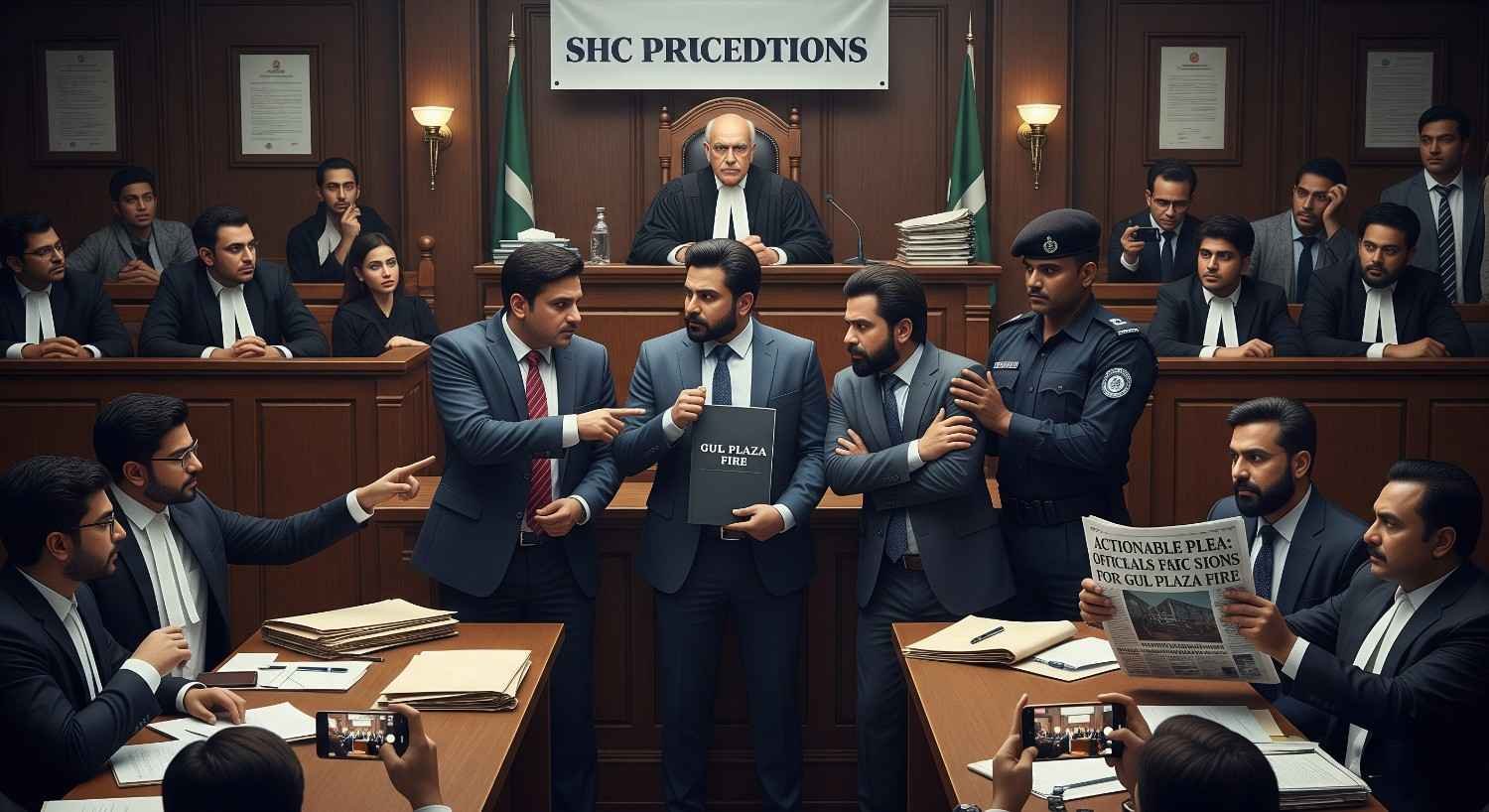 Actionable Plea: Officials Face SHC Proceedings for Gul Plaza Fire