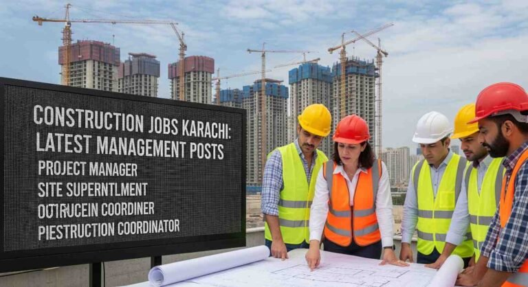 Construction Jobs Karachi: Latest Management Posts