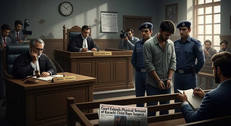 Court Extends Physical Remand of Karachi Child Rape Suspect