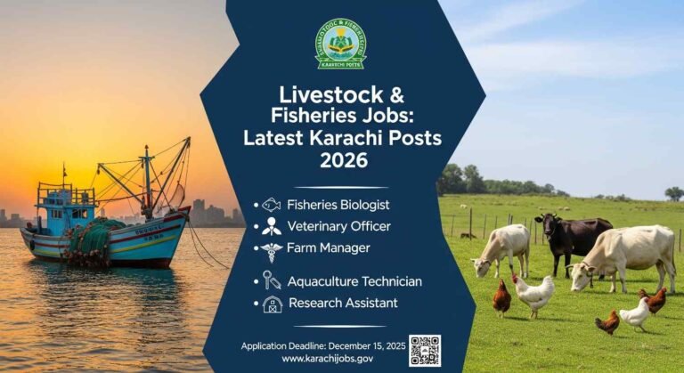 Livestock & Fisheries Jobs: Latest Karachi Posts 2026