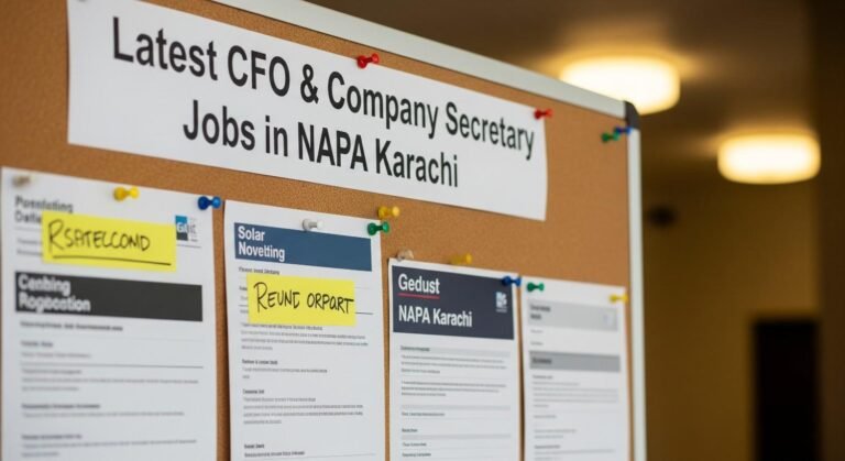 Latest CFO & Company Secretary Jobs in NAPA Karachi