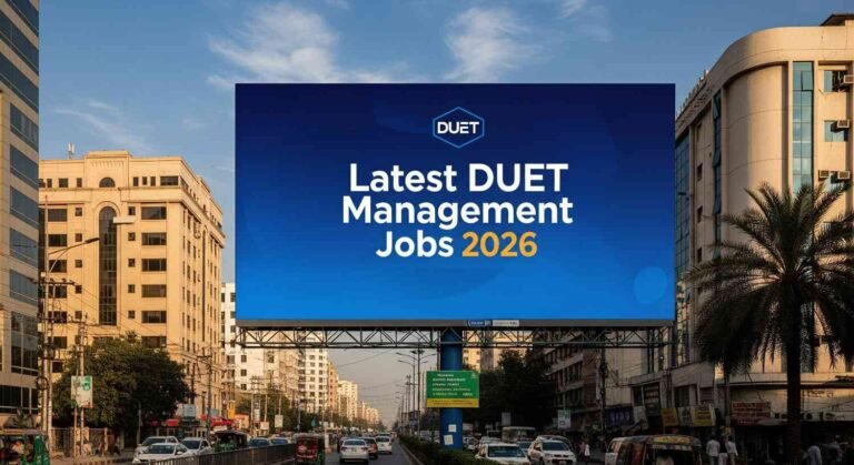 Latest DUET Management Jobs 2026 in Karachi