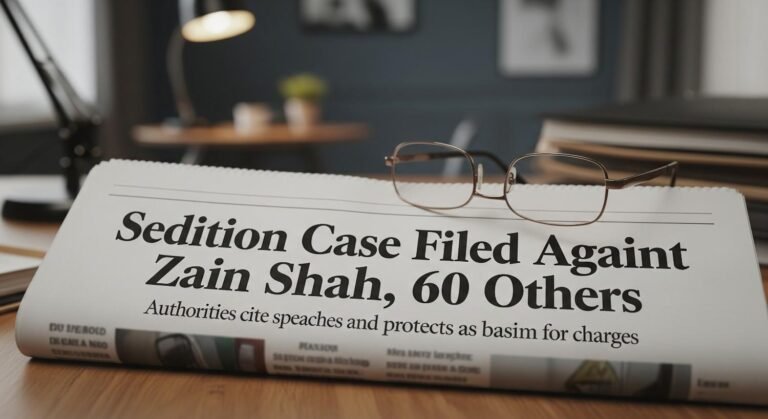 Sedition Case Filed Against Zain Shah, 60 Others