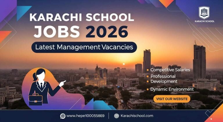 Karachi School Jobs 2026: Latest Management Vacancies