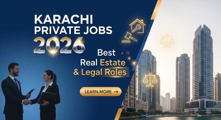 Karachi Private Jobs 2026: Best Real Estate & Legal Roles