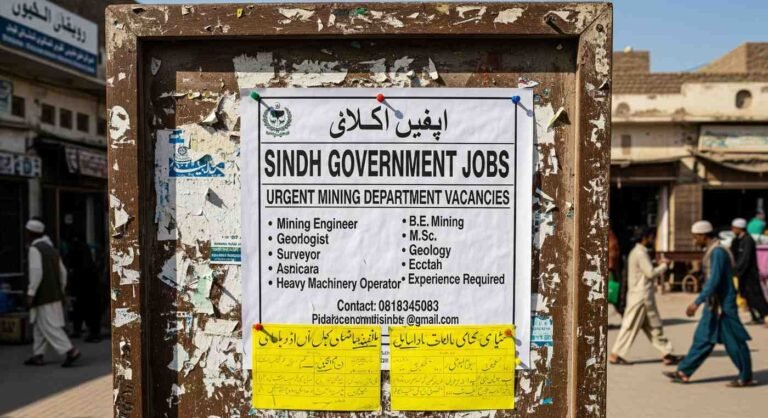 Sindh Government Jobs: Urgent Mining Department Vacancies