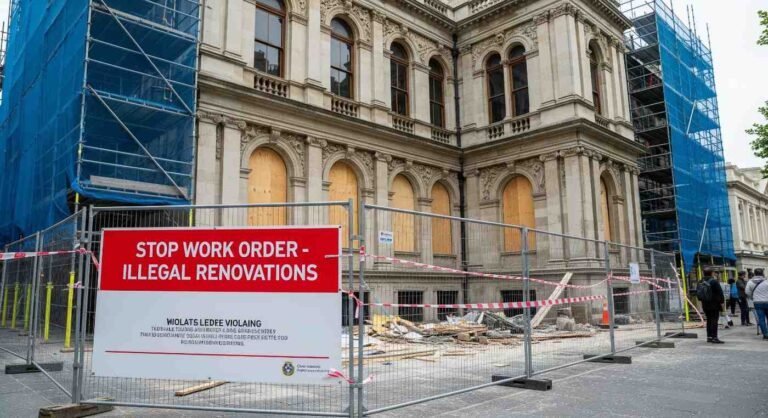 Heritage Building Sealed After Illegal Renovations Ordered