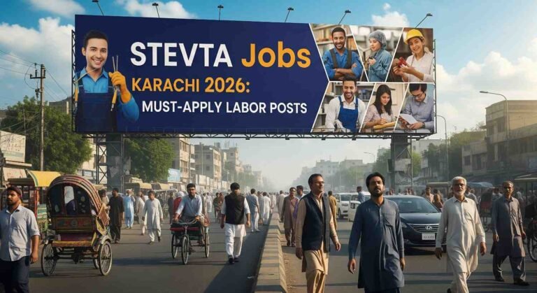 STEVTA Jobs Karachi 2026: Must-Apply Labor Posts
