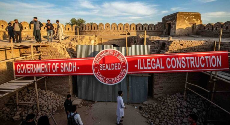 Illegal Construction Sealed at Pucca Qila