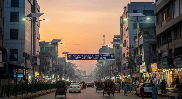 Karachi Solar Street Lights Save Millions Each Year