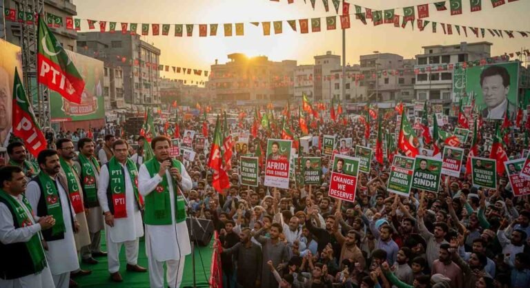 CM Afridi Leads Stunning PTI Sindh Mobilization