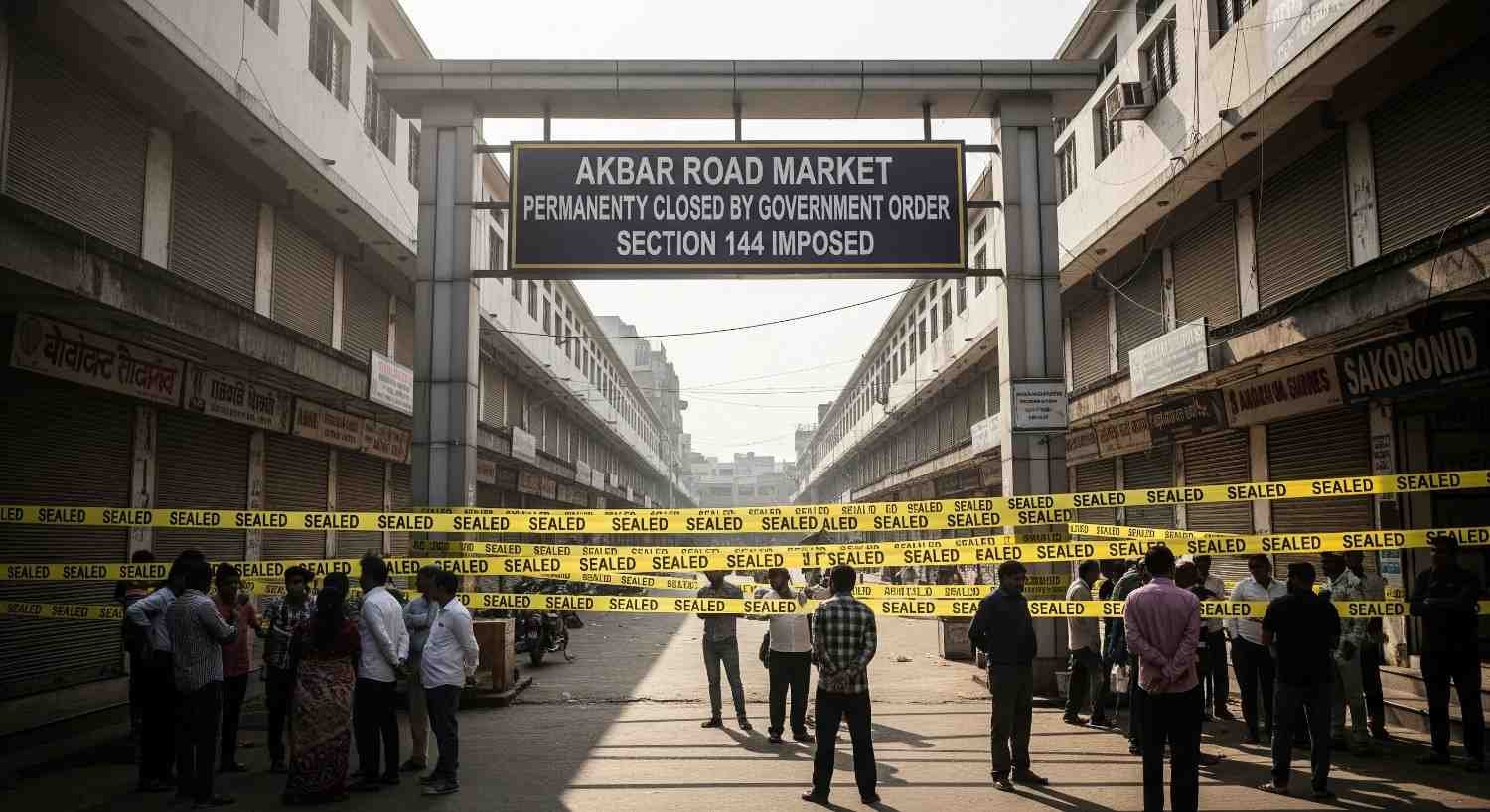 Akbar Road Market Sealed: 300+ Shops Shut Down